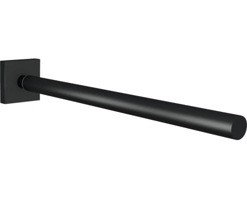 Porte-serviettes noir avec support carré