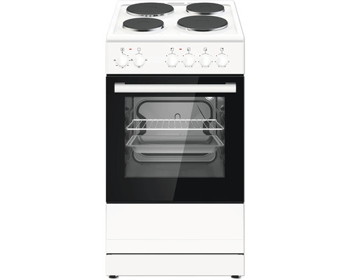 Cuisinière autonome PKM avec cavité électrique en inox EH4-50KPQ volume utile 48 l blanc