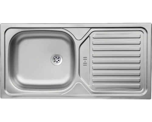 Évier en acier inoxydable avec égouttoir