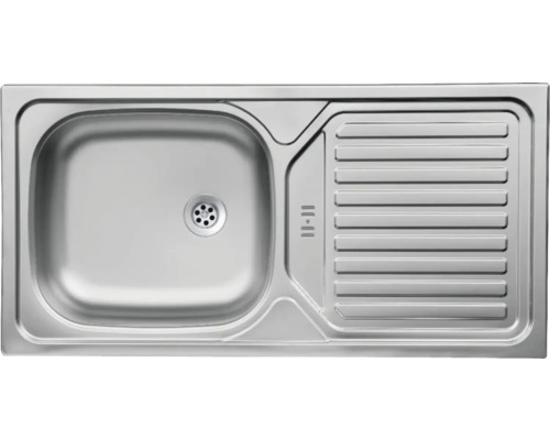 Évier en acier inoxydable avec égouttoir