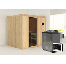 Sauna mit Saunaofen und Steuerung