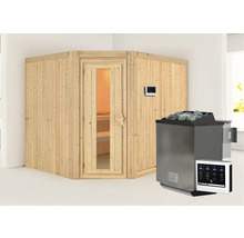 Sauna mit Saunaofen und Steuerung