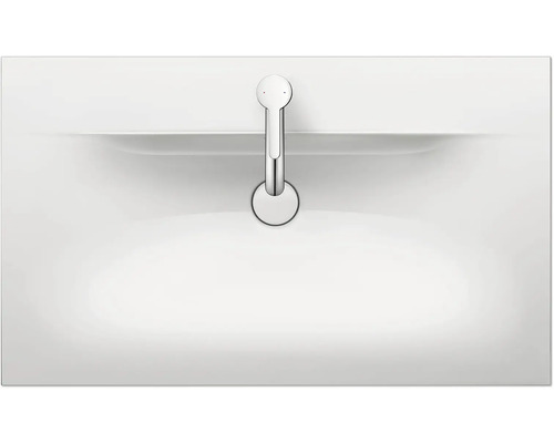 Lavabo avec robinet vu de dessus