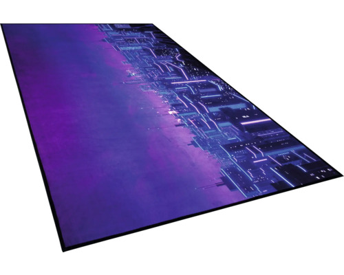 Tapis de jeu avec motif de ville numérique