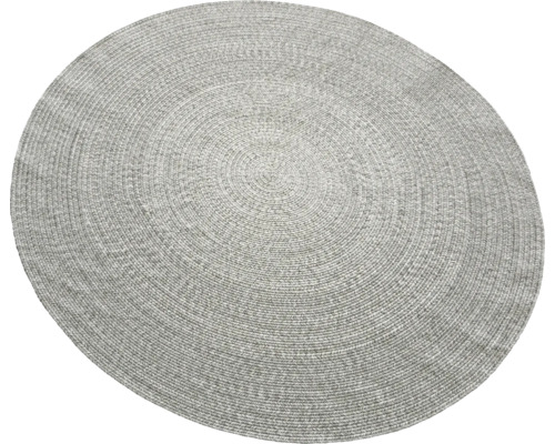 Runder Teppich aus geflochtenem Material