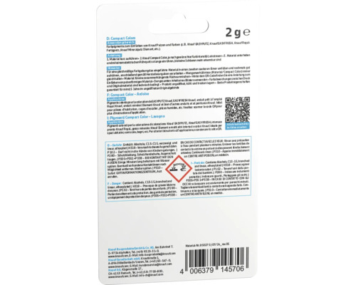 Informations sur les pigments de couleur Knauf Compact Colors