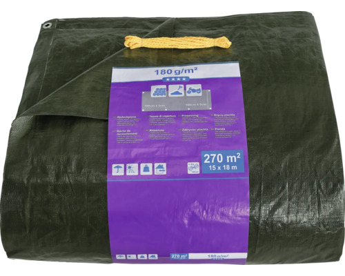 Abdeckplane 270 Quadratmeter mit Seil