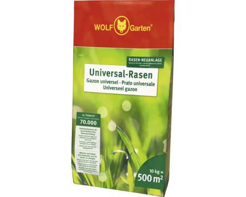 Semences de gazon WOLF-Garten gazon universel U-RS 10 kg / 500 m²