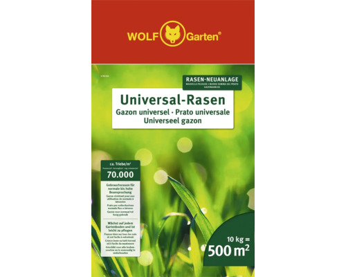 Wolf Garten Universalrasen, 10 Kilogramm für 500 Quadratmeter