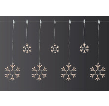 LED-Lichterkette mit Schneeflockenmotiven für den Innenbereich