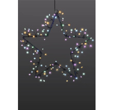 Décoration LED en forme d''étoile avec des lumières colorées