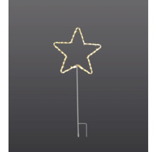 Étoile lumineuse décorative avec piquet pour l''extérieur