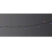 Guirlande lumineuse avec plusieurs lumières colorées