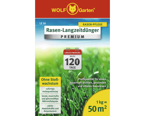 Wolf Garten Rasen Langzeitdünger Premium für Rasenpflege