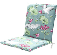 Stuhlkissen mit Blumen- und Kranichmuster