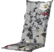 Coussin de chaise rembourré avec motif floral pour mobilier de jardin