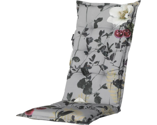 Coussin de chaise rembourré avec motif floral pour mobilier de jardin