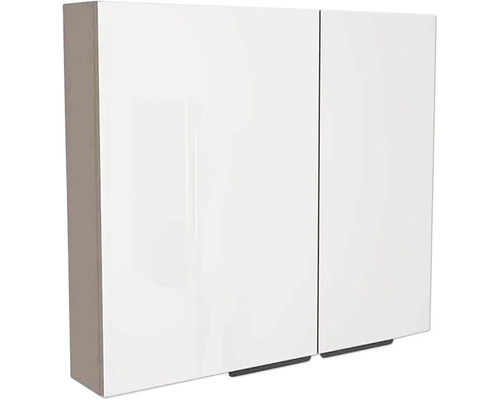 Armoire de toilette Devo Vena 2.0 gauche lxhxp 80x70x15 cm structure stone grey - poignée noire Armoire de toilette Devo Vena 2.0 gauche lxhxp 80x70x15 cm structure stone grey - poignée noire