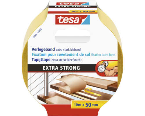 Tesa ruban de fixation extra fort 10 m x 50 mm