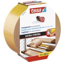 tesa bande adhésive pour revêtement de sol double face collage ultra puissant 25m x 50mm