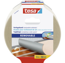 Tesa Fixation pour revêtement de sol s''enlève sans laisser de trace, 25 mètres x 50 millimètres