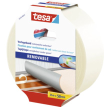 Tesa Ruban adhésif pour moquette, s''enlève sans laisser de trace, 25 mètres x 50 millimètres