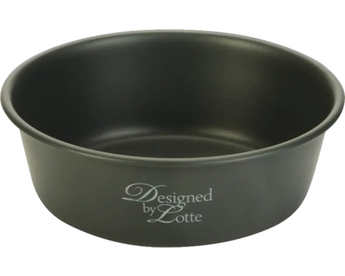 Écuelle Designed by Lotte Feribo ø 13 cm, env. 470 ml, acier inoxydable, noir Moule à gâteau rond avec l''inscription Designed by Lotte