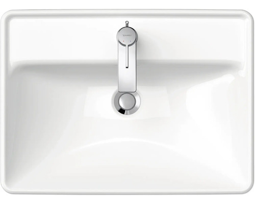 Vue de dessus d''un lavabo avec robinet