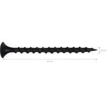 Vis pour construction rapide Knauf filetage à pas grossier TN 3,9 mm x 45 mm paquet = 1000 pces