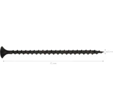 Vis pour construction rapide Knauf filetage à pas grossier TN 4,5 mm x 70 mm paquet = 500 pces