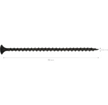 Vis pour construction rapide Knauf filetage à pas grossier TN 5,5 mm x 90 mm paquet = 500 pces