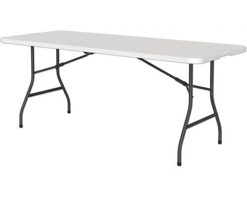 Table de jardin table pliante Oskar 182,8 cm Table pliante avec pieds en métal et surface en plastique