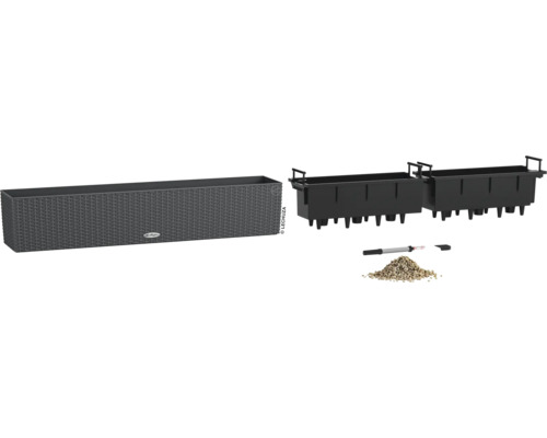 Blumenkasten mit Bewässerungssystem und Zubehör