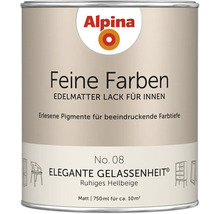 Alpina Feine Farben Lackdose, edelmatt für Innenräume, Farbton Elegante Gelassenheit