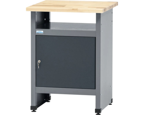 Table d'appoint Küpper 600 x 840 x 600 mm 1 porte 1 compartiment ouvert