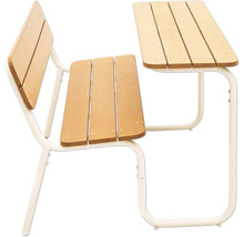 Bureau avec chaise en bois et métal