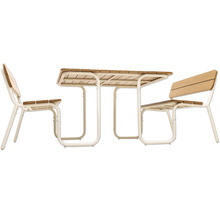Ensemble de table de jardin avec deux chaises pour l''extérieur