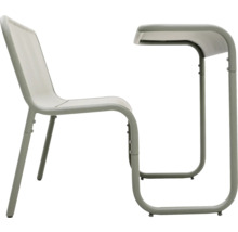 Mobilier scolaire avec chaise et tablette d''écriture