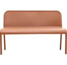 Banc de jardin en métal avec dossier
