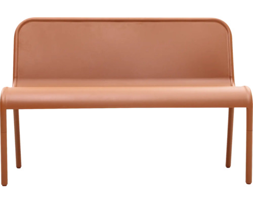 Banc de jardin en métal avec dossier