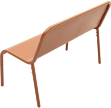 Banc en métal avec dossier pour l''extérieur