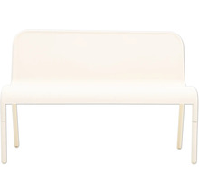 Banc de jardin en plastique avec dossier