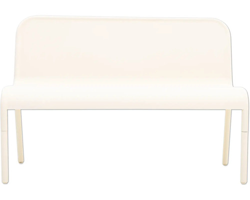 Banc de jardin en plastique avec dossier