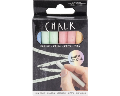 Paquet de craies multicolores