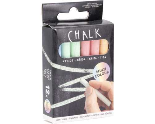 Paquet de craies de trottoir avec douze pièces