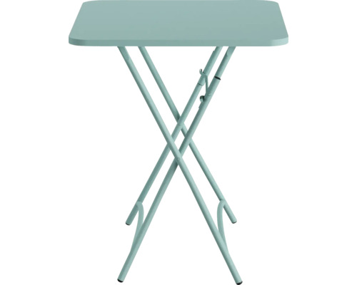 Table pliante carrée en métal pour l''extérieur