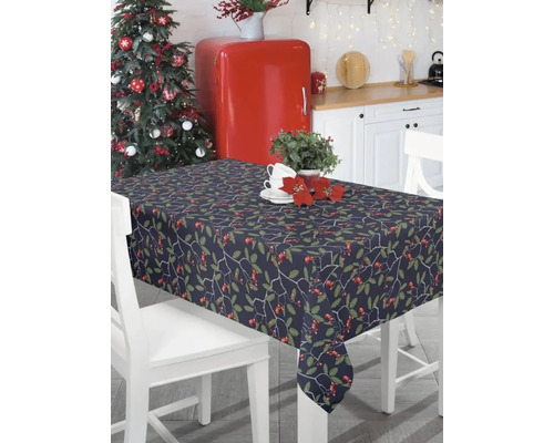 Wachstuchtischdecke Winterbeeren 100 x 140 cm