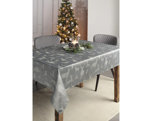 Nappe Winterblues argent 130 x 160 cm