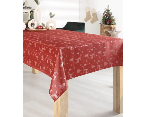 Nappe renne rouge 130 x 160 cm