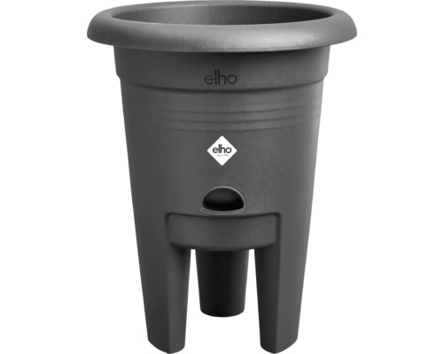 Pot pour fraisiers Elho plastique 33 x 33 x 41,5 cm noir Pot de fleurs Elho avec pieds